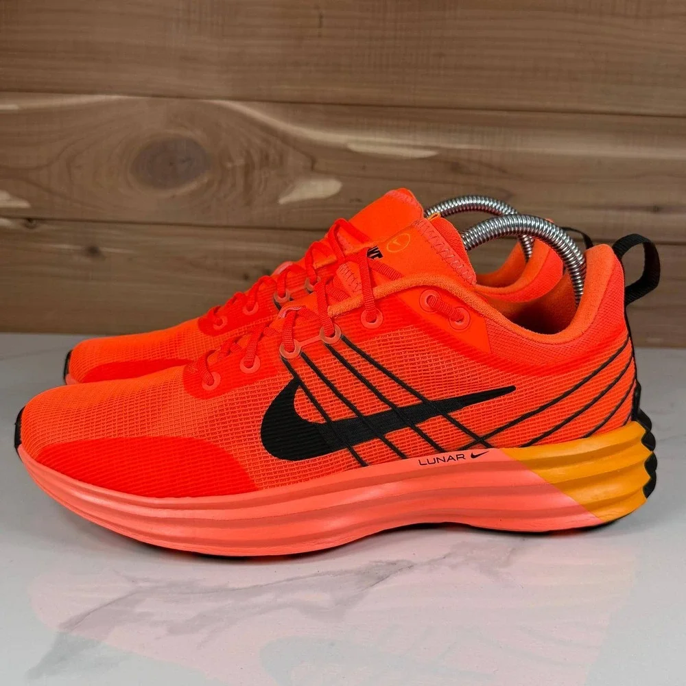 Nike‎ Lunar Roam Total Orange Black Running Shoes HJ9145-809 Mens 8
